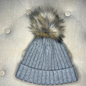 J. Crew Ribbed Pom-Pom beanie